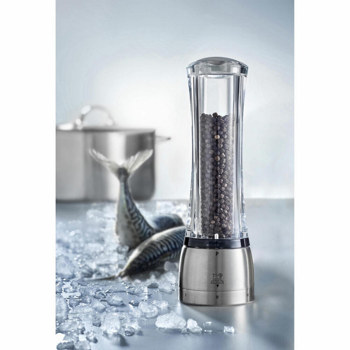 PFEFFERMÜHLE Daman uSelect 21cm Acryl Stahlmahlwerk - Transparent, Kunststoff (6.5/21/6.5cm) - PEUGEOT