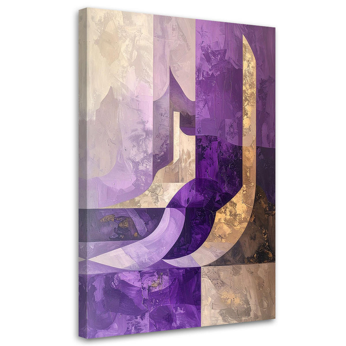 LEINWANDBILD Abstraktion 70x100cm - Lila, Textil (70/100cm) - Feeby