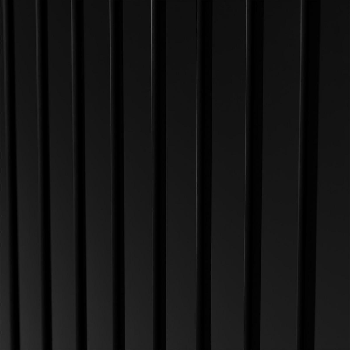 WANDPANEELE Akustik 120x60 cm Schwarz (4er-Set) - Schwarz, Holz (60/120/1.8cm) - Juskys