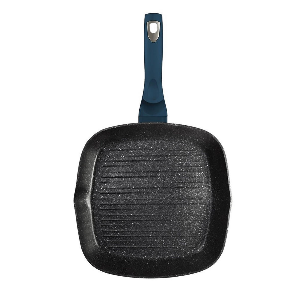 GRANIT-BRATPFANNE 28 cm Metallic Aquamarine BH7028 - Dunkelblau, Metall (28/28/4.1cm) - Berlinger Haus