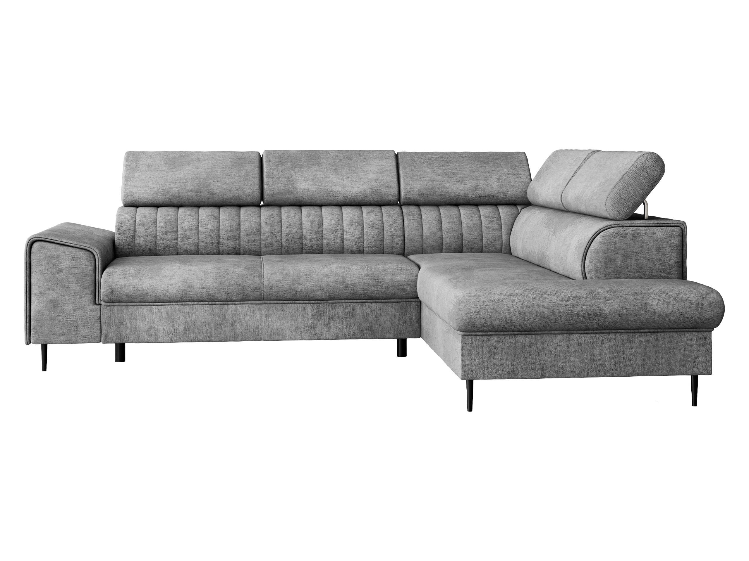 ECKSOFA Kadurin, Seite: Rechts - Greige/Schwarz, Holz/Kunststoff (276/206cm) - MIRJAN24
