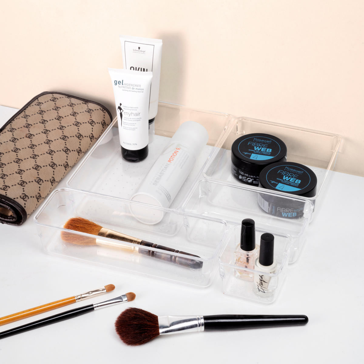 ORGANIZER-WÜRFEL Cube Kit für Schublade, Kunststoff, Transparent 8er-set - Transparent, Kunststoff (24.5/11/24.5cm) - EMUCA