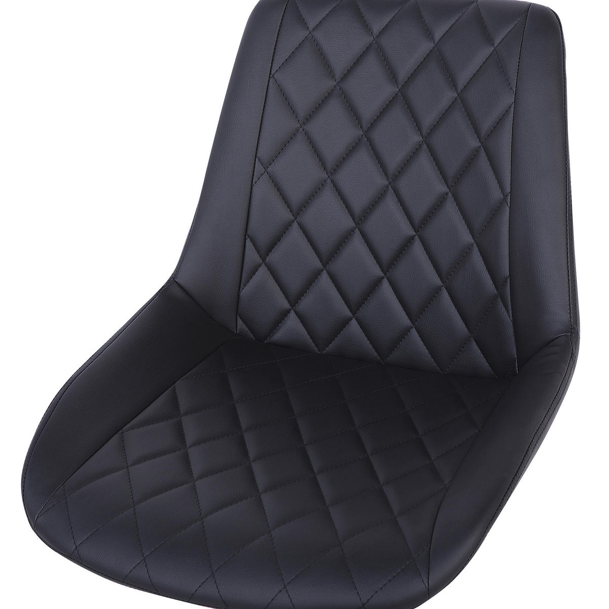 BÜROSTUHL Kunstleder Schwarz Maribel - Schwarz, Textil/Metall (57/83/57cm) - Beliani