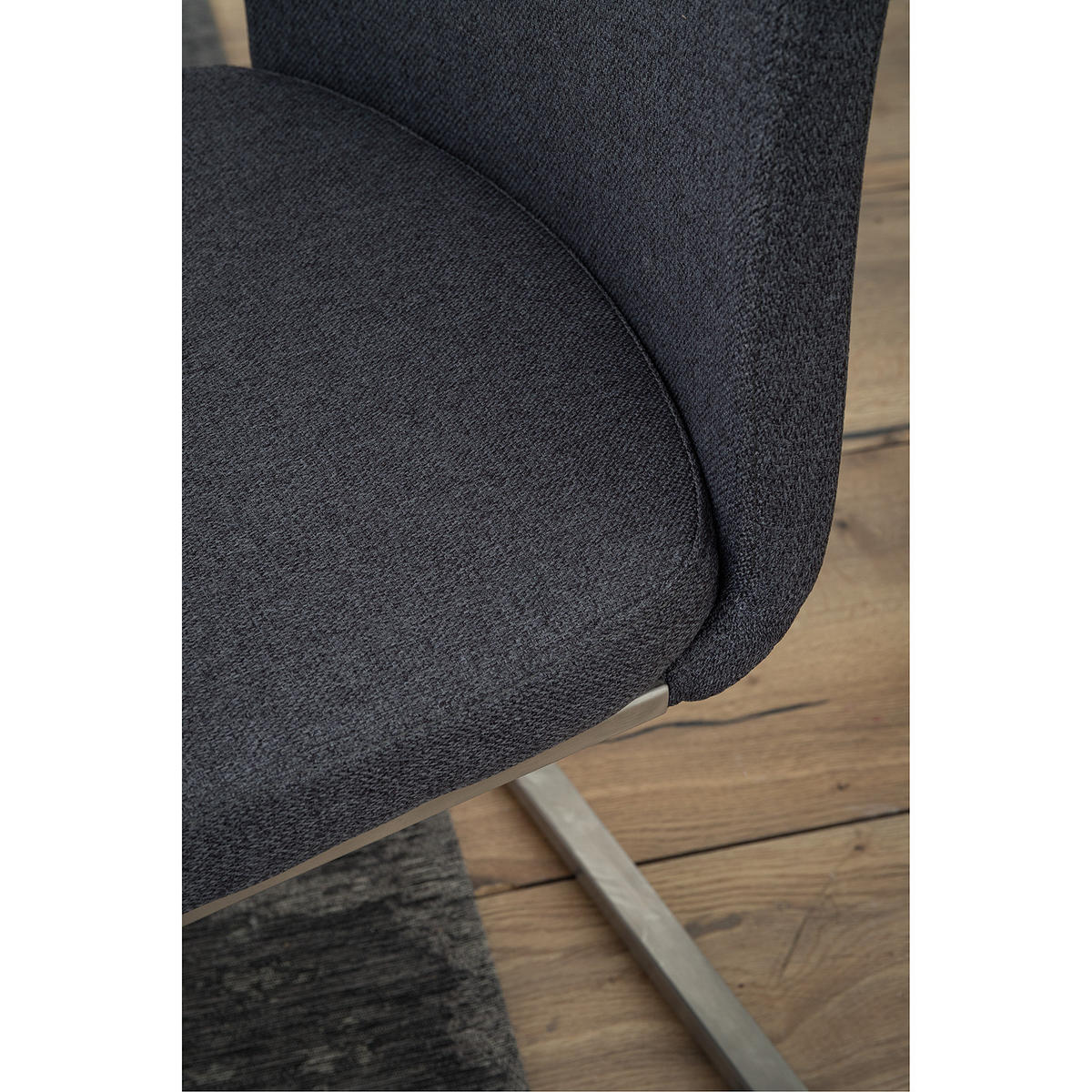 FREISCHWINGER - Metall / Textil - Anthrazit, Textil/Metall (43/103/52cm) - home24