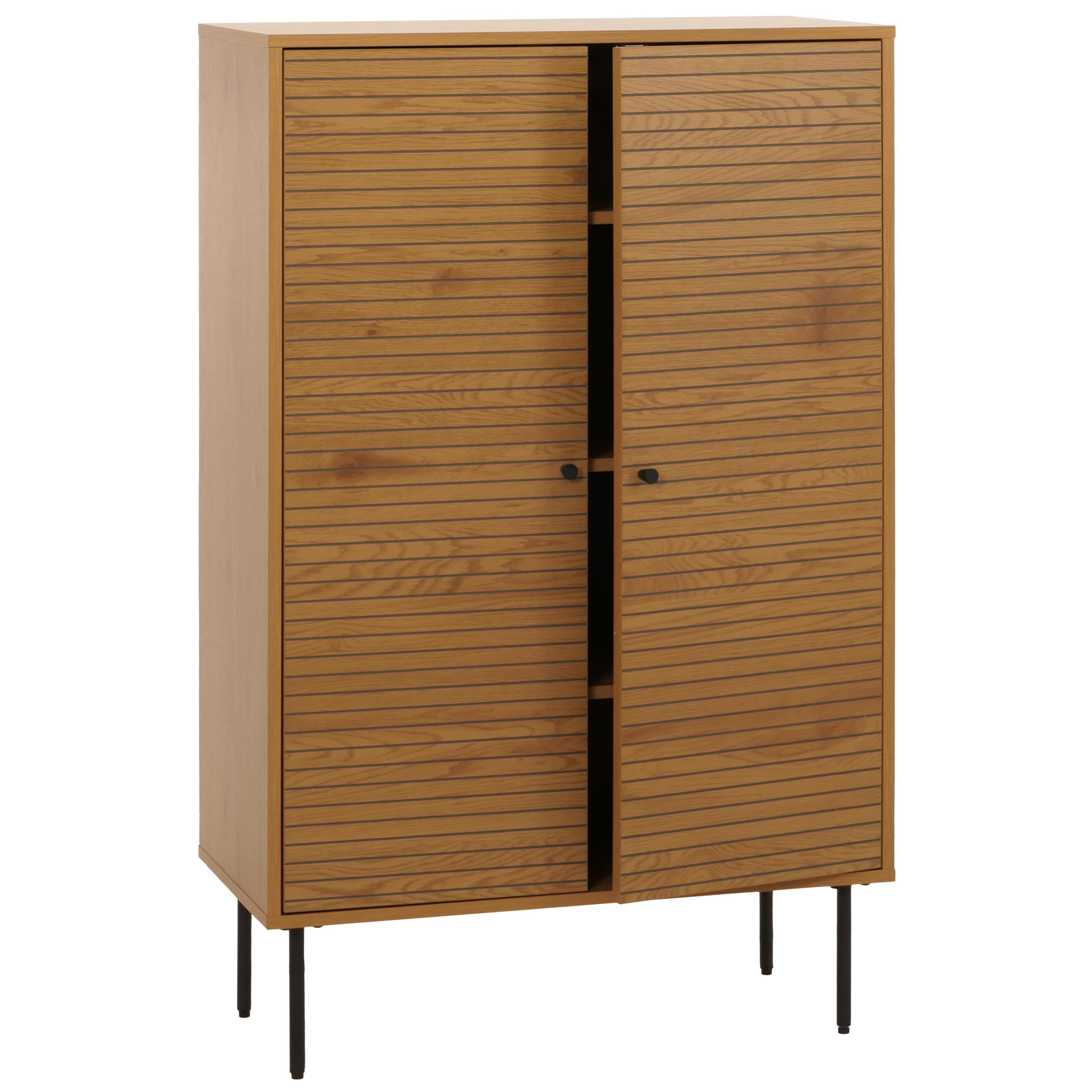HIGHBOARD Braun - Braun, Holz (80/130/40cm) - MCW