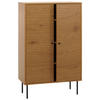 HIGHBOARD Braun - Braun, Holz (80/130/40cm) - MCW