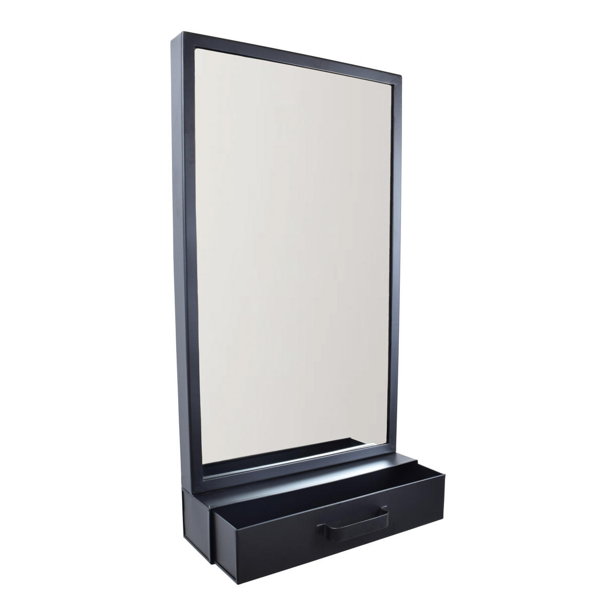 WANDSPIEGEL Verona Schwarz - Schwarz, Metall (38/72/4cm) - LOFT42