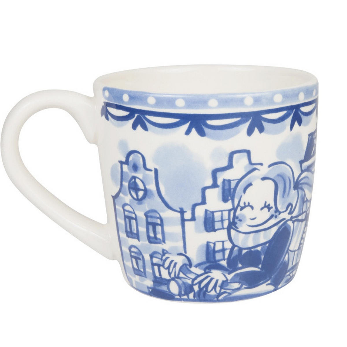 CAPPUCCINO-BECHER Grachten & Tulpen 0,5L - Multicolor, Keramik (0.5L)