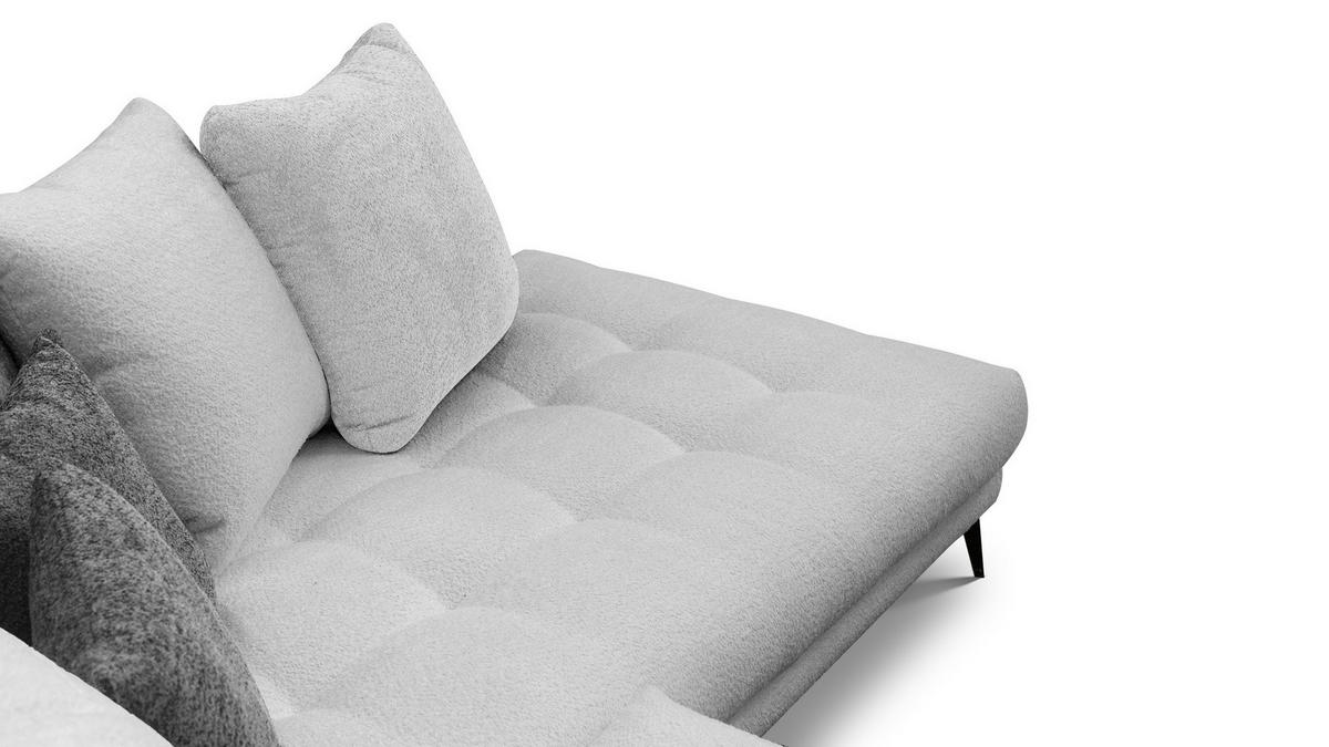 ECKSOFA CALME 5-Sitzer, hellgrau - Hellgrau, Holz/Textil (294/229cm) - Courtois Laville