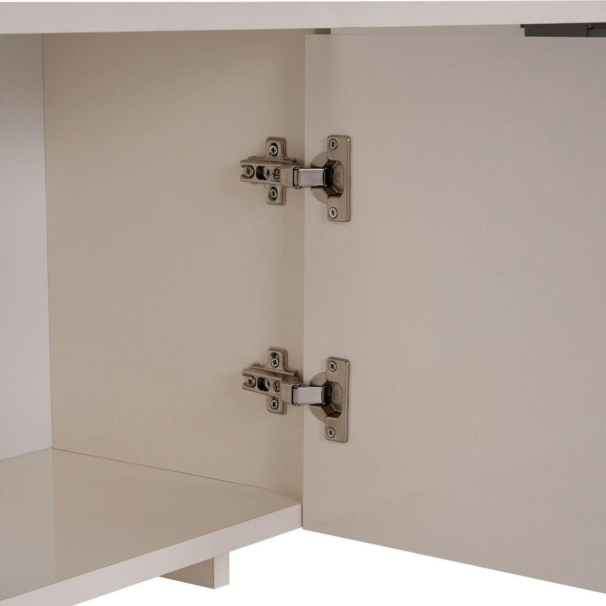 TV-MÖBEL 4 Türen, cremefarben 32/45/180 cm - Beige, Holzwerkstoff (32/45/43cm) - Calicosy