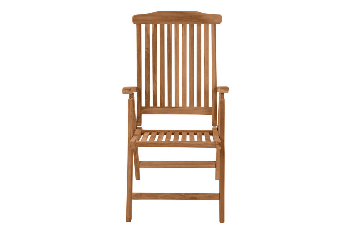 GARTENSTUHL HIGHLINE ARUBA - Braun, Holz (50/108/47cm) - SAM