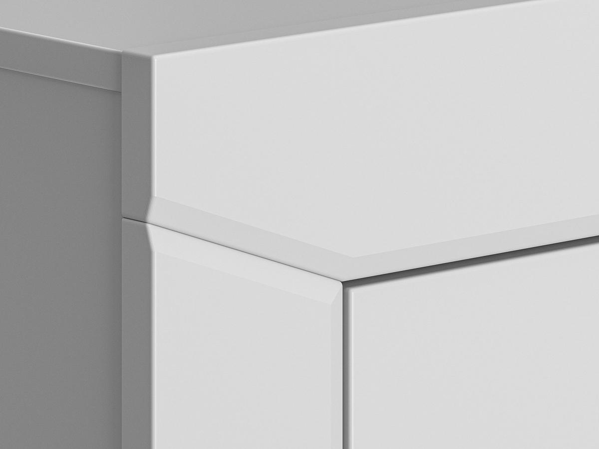 HIGHBOARD Terni silbergrau 91,5 / 42 / 140cm - Silberfarben/Grau, Holz/Holzwerkstoff (92/140/42cm) - Feldmann-Wohnen