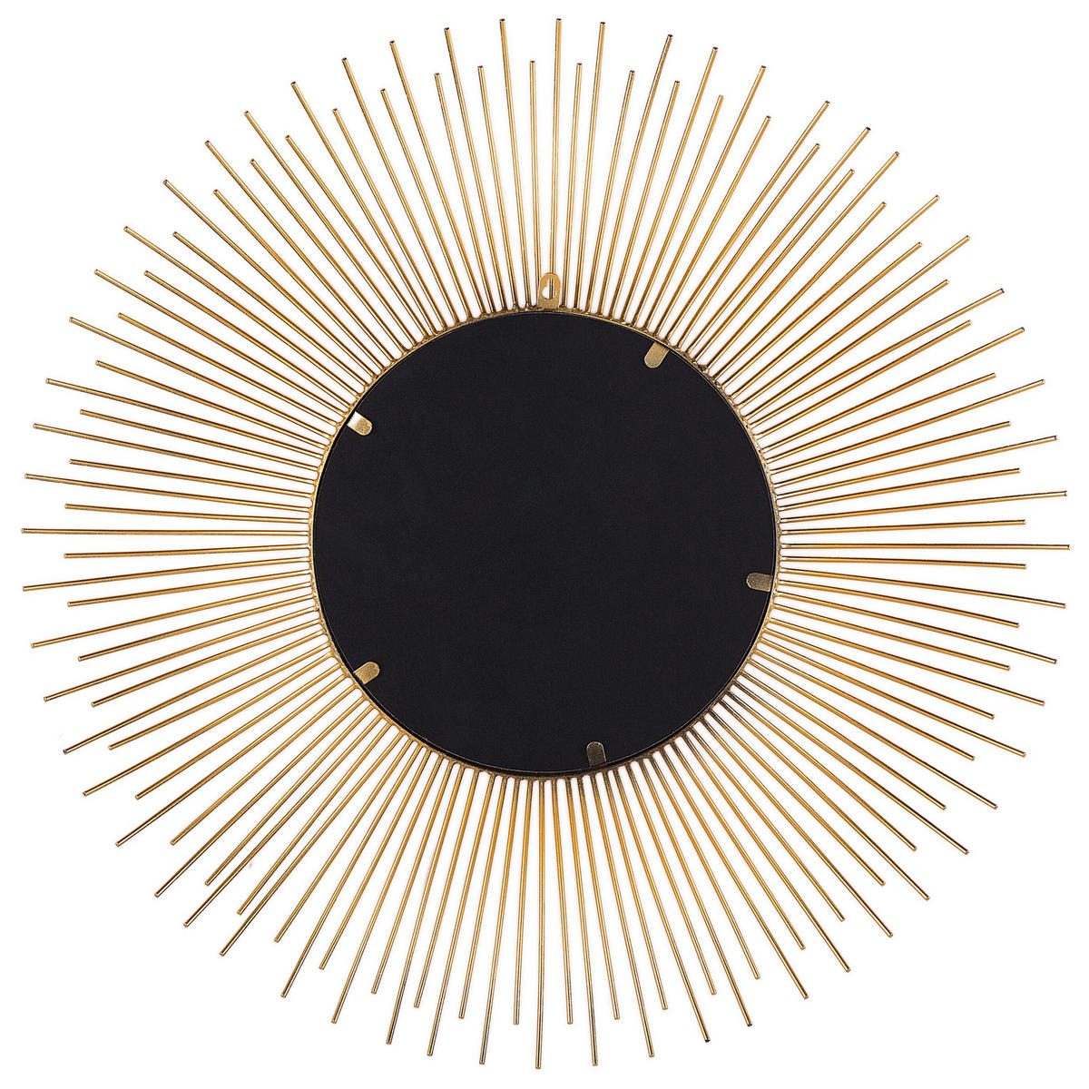 WANDSPIEGEL gold Sonnenform 80 cm Cilly - Goldfarben, Metall (76/76/3cm) - Beliani