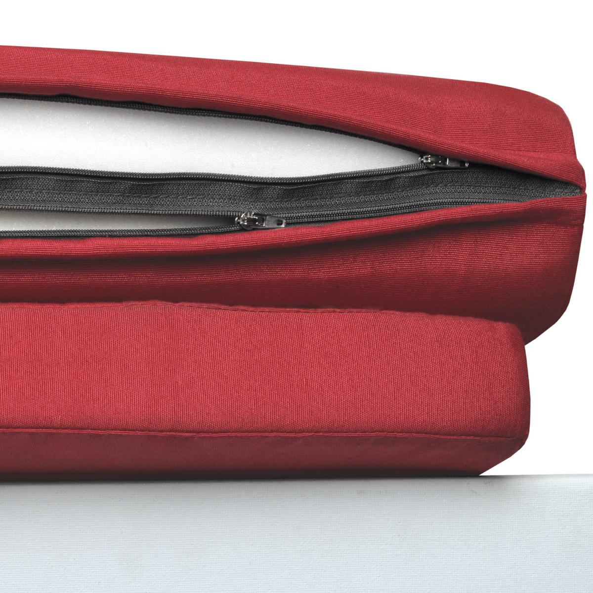 DECKCHAIRAUFLAGE Loftlux DC 175/45/5 cm Rot - Rot, Textil (45/5/175cm) - Beautissu 