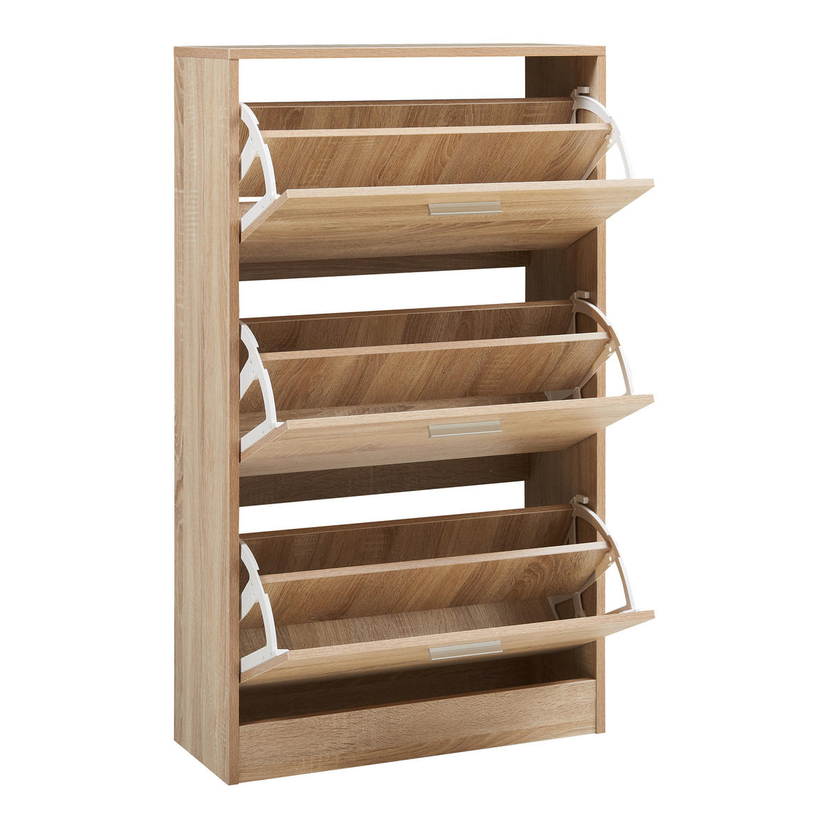 SCHUHSCHRANK Sykkylven - Sonoma Eiche, Holzwerkstoff (60/103/24cm) - [en.casa]