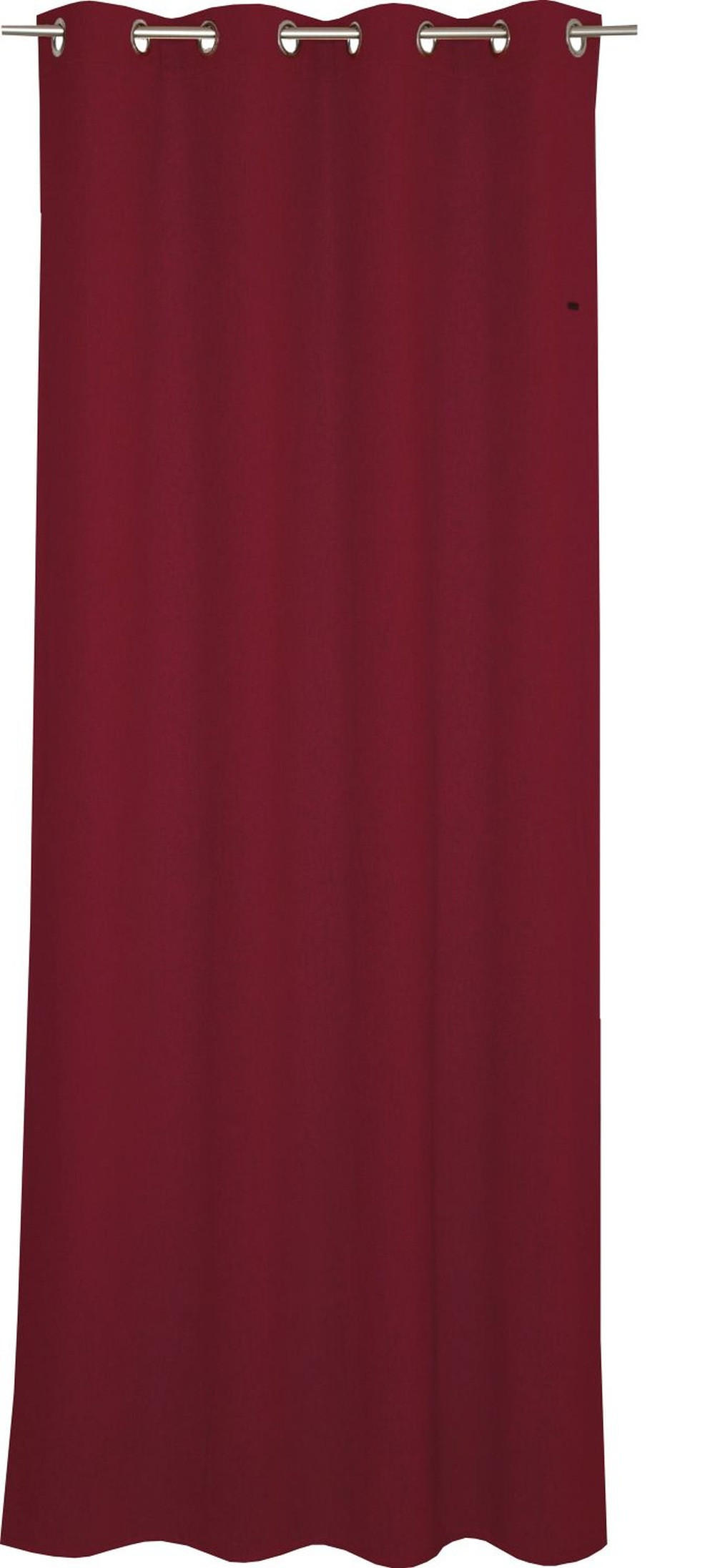 ÖSENVORHANG Harp darkred 140x250cm - Dunkelrot, Textil (140/250cm) - Esprit