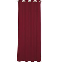 ÖSENVORHANG Harp darkred 140x250cm - Dunkelrot, Textil (140/250cm) - Esprit