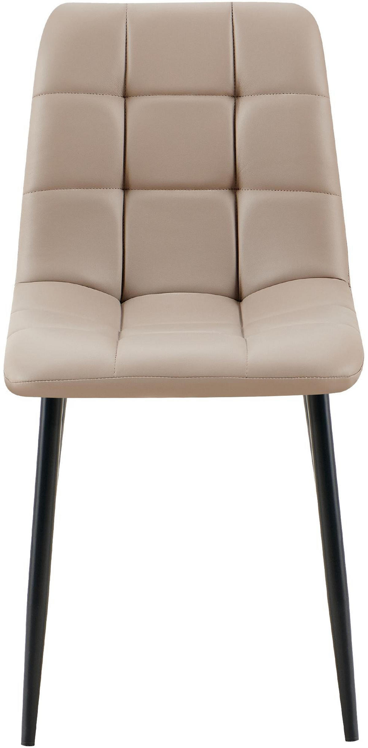 ESSZIMMERSTUHL Fanor Kunstleder Taupe Wohnzimmerstuhl - Taupe, Leder (45/84/55cm) - DELUKE