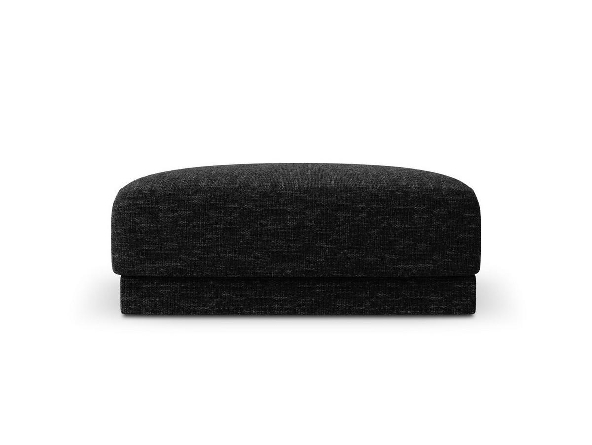 POUF Miley aus Chenille-Stoff schwarz - Schwarz, Textil (90/40/90cm) - Micadoni