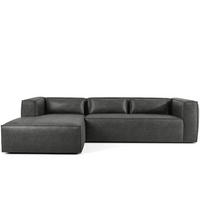 ECKSOFA LINKS FEROX, Dunkelgrau - Dunkelgrau, Holz/Holzwerkstoff (300/175cm) - KONSIMO®