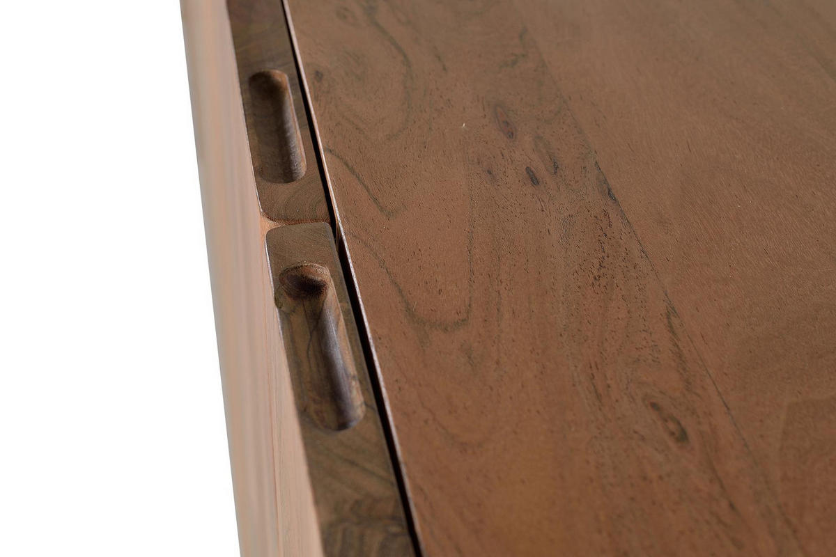 SIDEBOARD aus Akazienholz und Metall - Braun, Holz (45/74/220cm) - Giner y Colomer