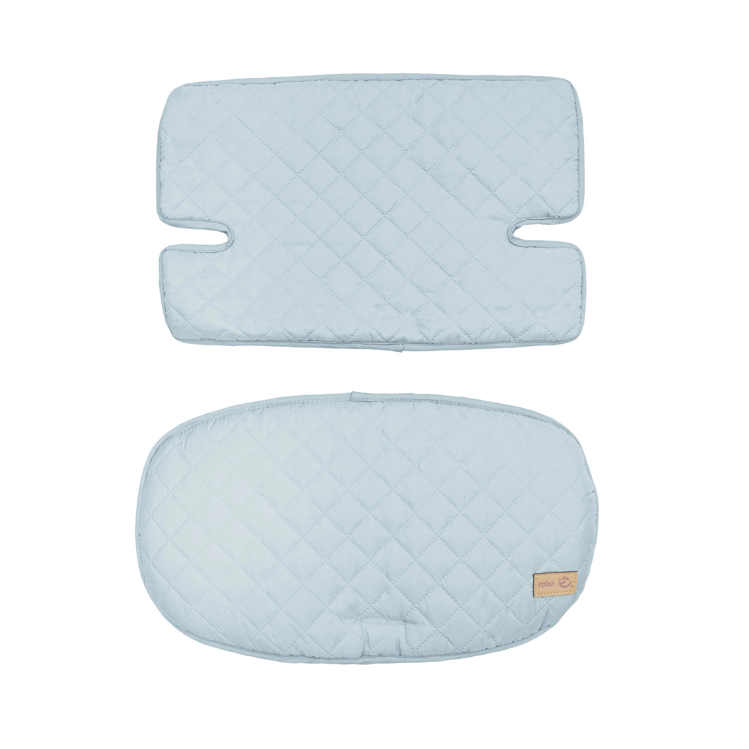 HOCHSTUHL-SITZVERKLEINERER 2-teilig roba Style türkis - Hellblau, Textil (40/25/2cm) - Roba