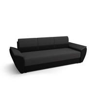 SOFA REBI BIS mit Schlaffunktion RAINBOW 27+15 mit Stauraum - Grau, Textil (80/78/240cm) - Bedante