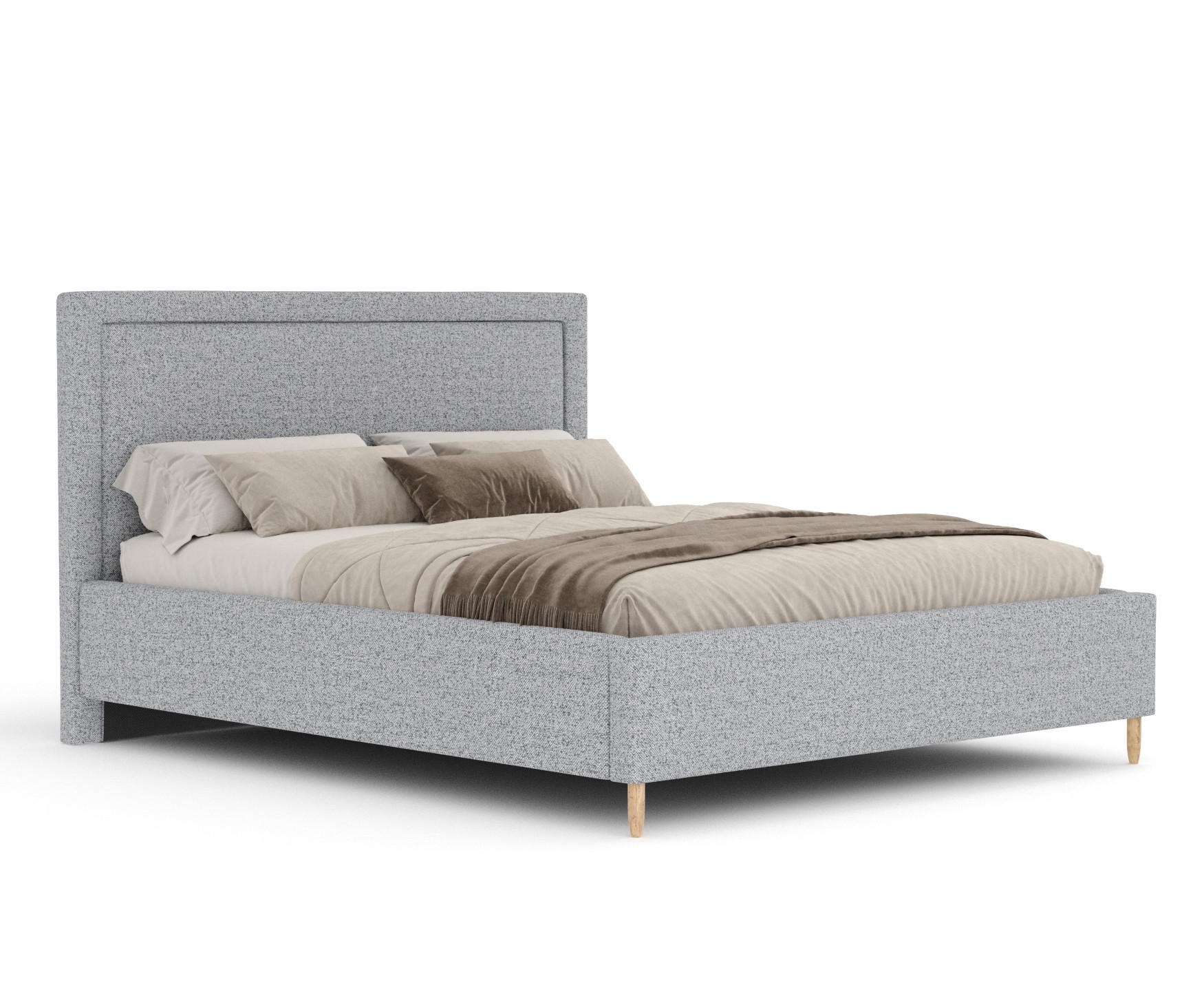 Maison de Reve Polsterbett Grau 120x200 cm