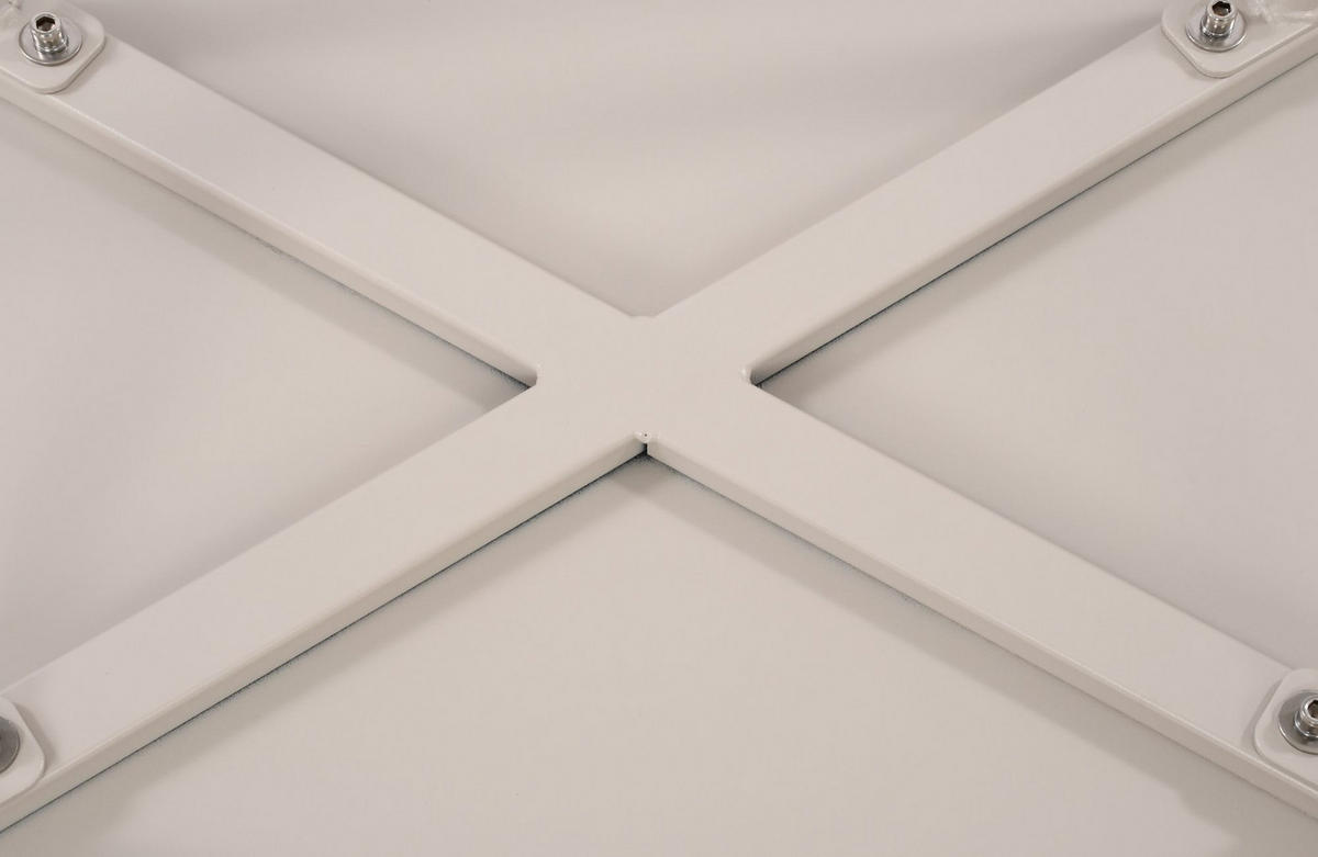 COUCHTISCH oval 80/45/45 cm Kunststoff hellgrau - Hellgrau, Kunststoff/Metall (45/80/45cm) - CLP