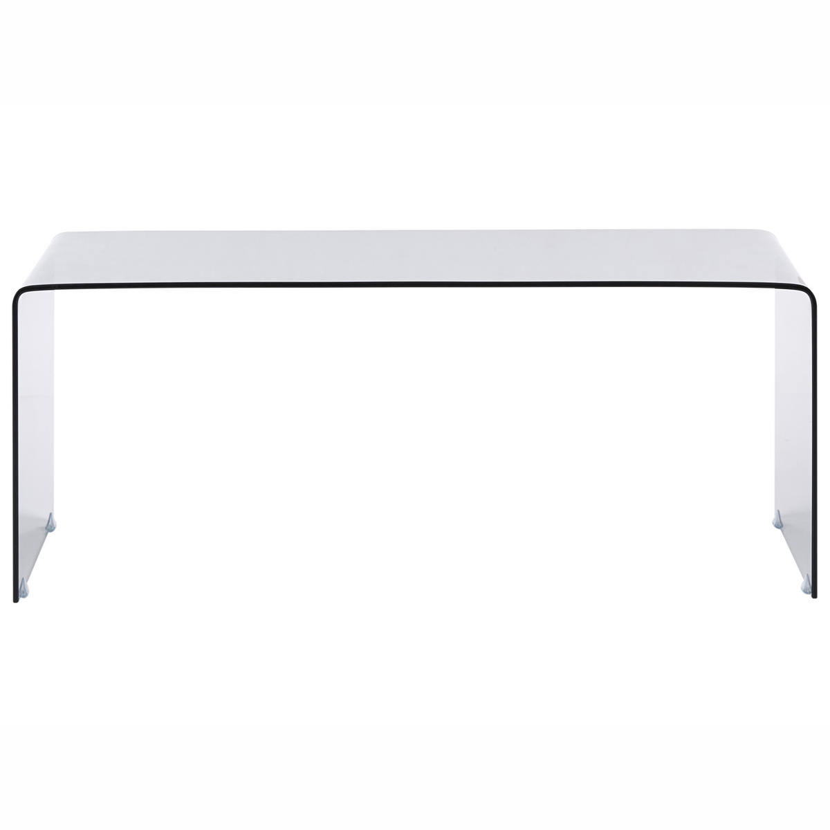COUCHTISCH Schwarz Kendall - Schwarz, Glas (100/50/40cm) - Beliani