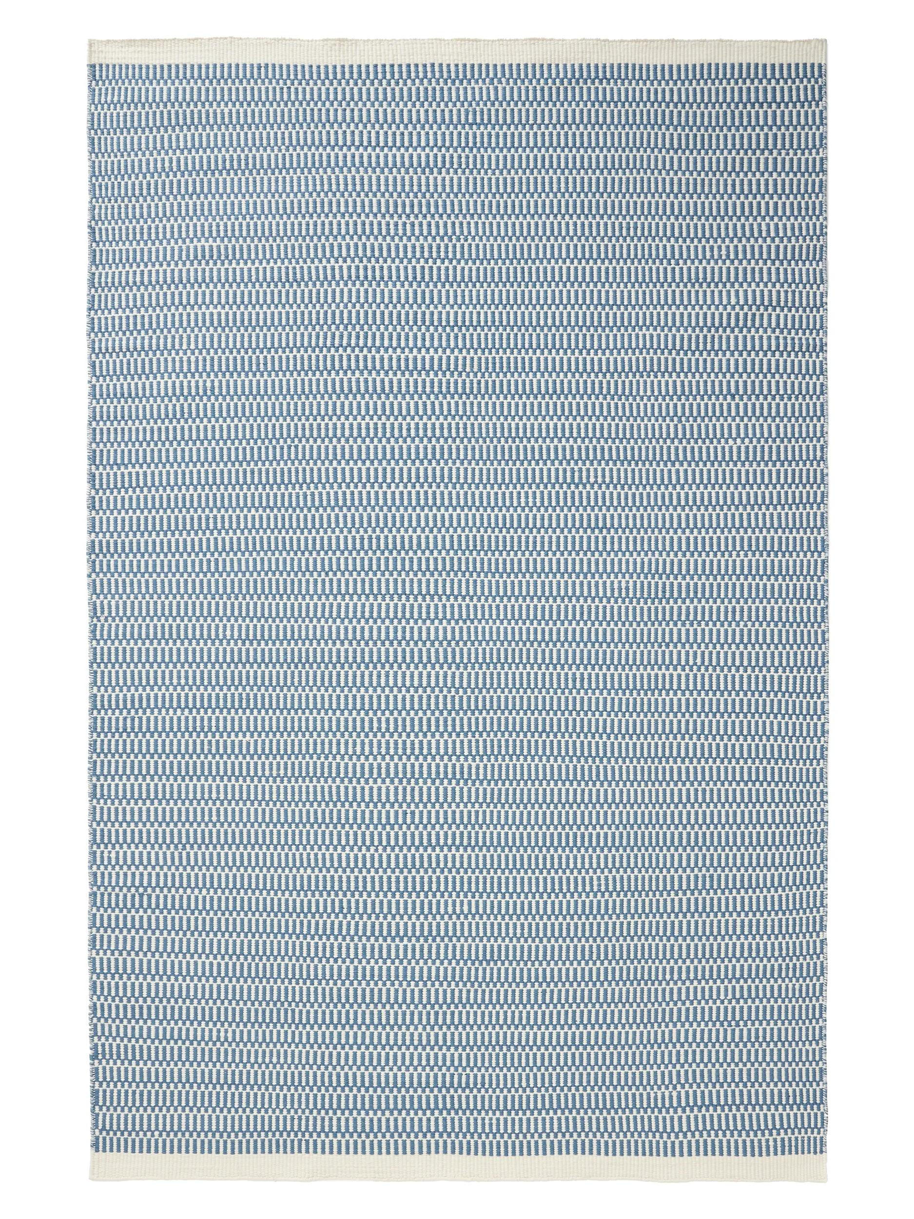 WOLLTEPPICH Laura handgewebt 120/170 cm - Blau, Naturmaterialien/Textil (120/170cm) - benuta Pure