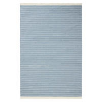 WOLLTEPPICH Laura handgewebt 120/170 cm - Blau, Naturmaterialien/Textil (120/170cm) - benuta Pure