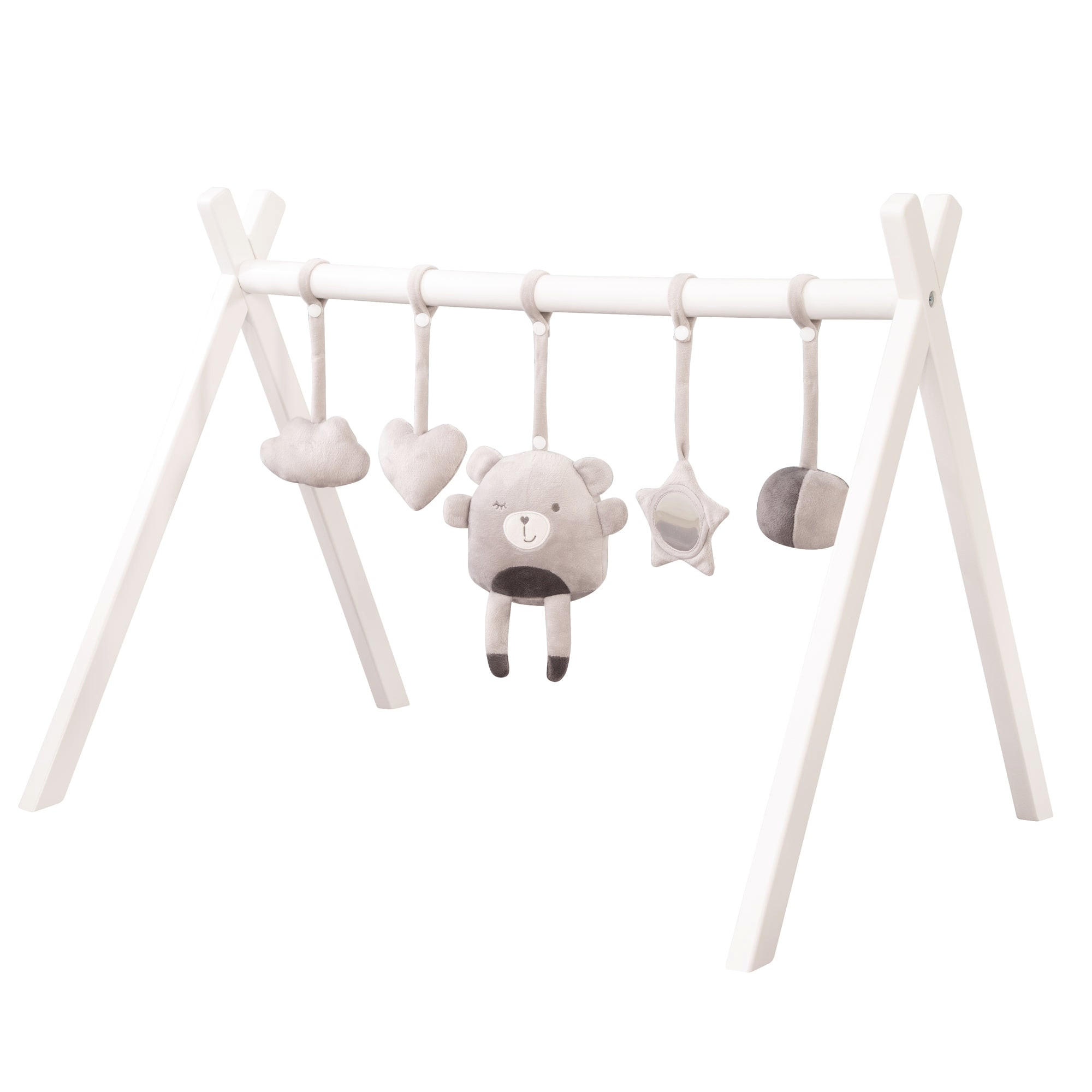 SPIELTRAPEZ mit Anhängerset roba Style grau - Multicolor, Holz (69/52/51.5cm) - Roba