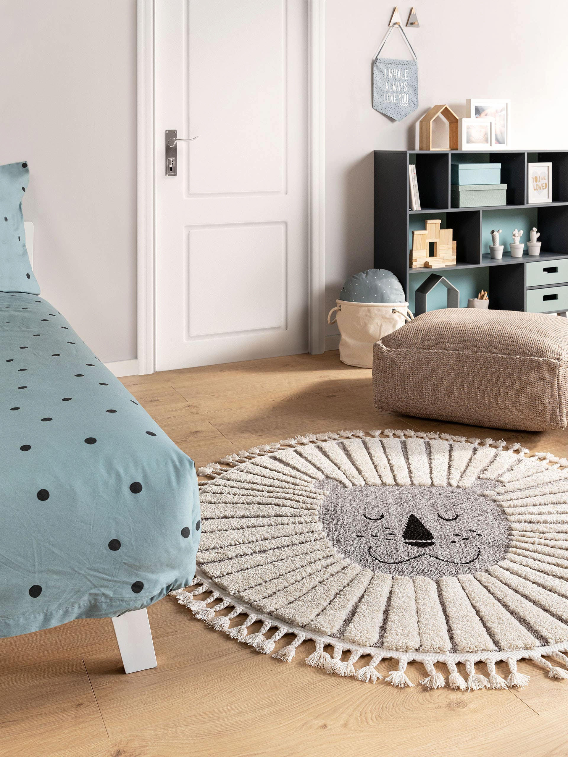 KINDERTEPPICH Momo Grau ø 120 cm rund - Grau, Textil (120/120cm) - Lytte