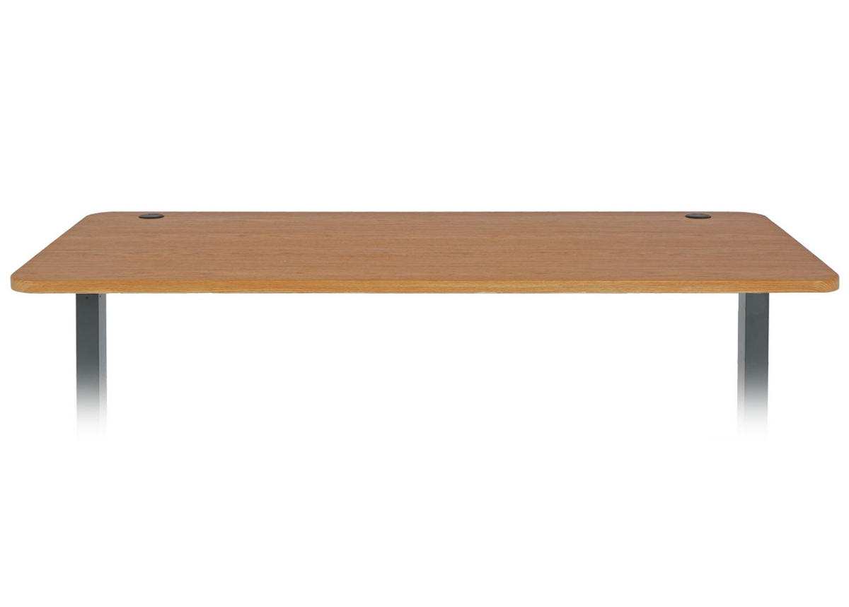 SCHREIBTISCHPLATTE Rehbraun - Hellbraun, Holz (80/160/2cm) - MCW