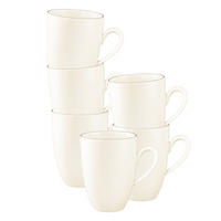 HENKELBECHER Savona Fine Diamond creme 350 ml 6er Set - Creme, Keramik (0.35L) - Seltmann Weiden