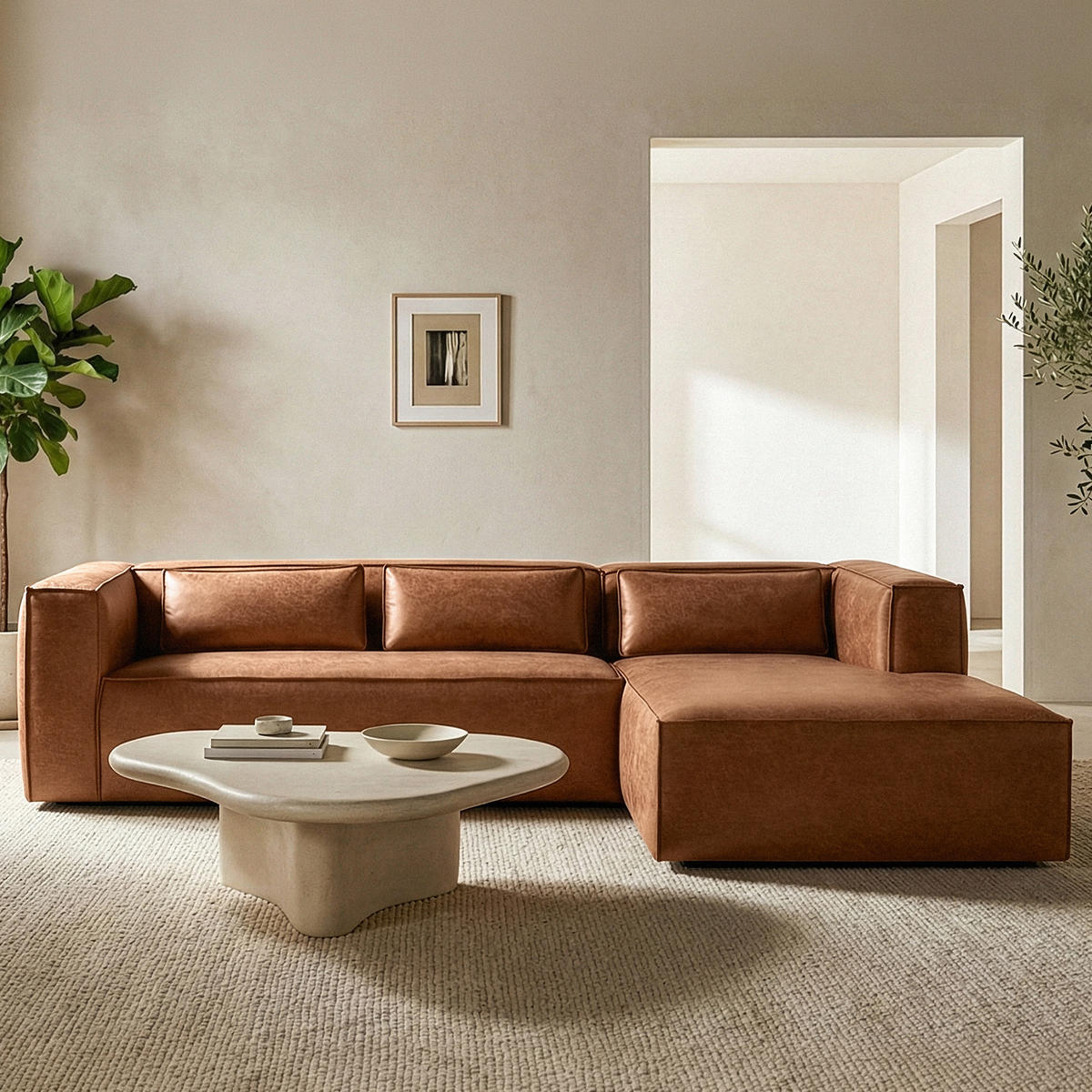 ECKSOFA RECHTS FEROX, Rot - Rot, Holz/Holzwerkstoff (300/175cm) - KONSIMO®