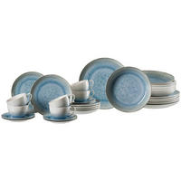 KOMBISERVICE Oslo blau-grau 30er Set - Blau/Grau, Keramik (2/2/2cm) - Ritzenhoff Breker