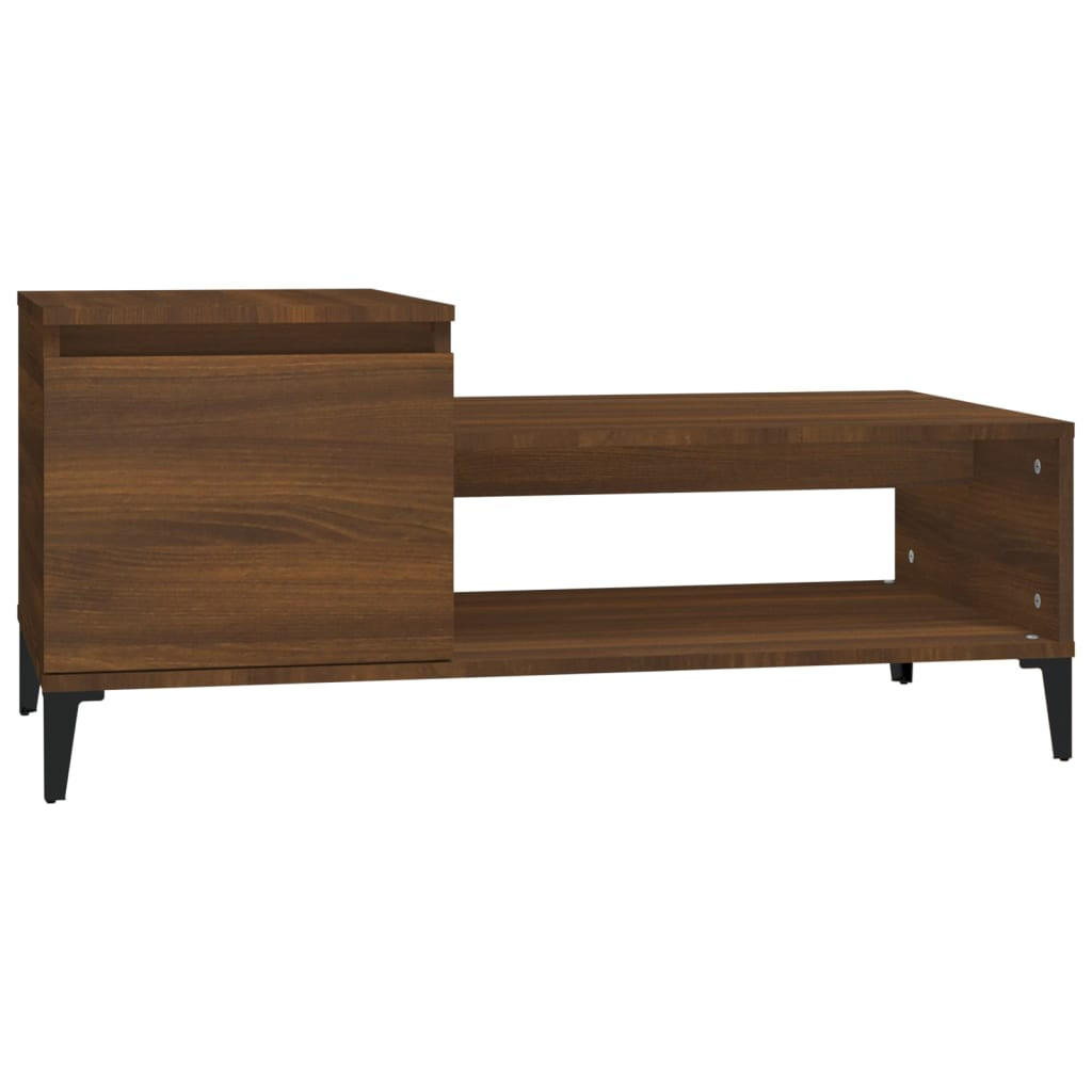 COUCHTISCH Braun Eichen-Optik 100x50x45 cm Holzwerkstoff - Braun, Holzwerkstoff (100/50/45cm) - furnicato