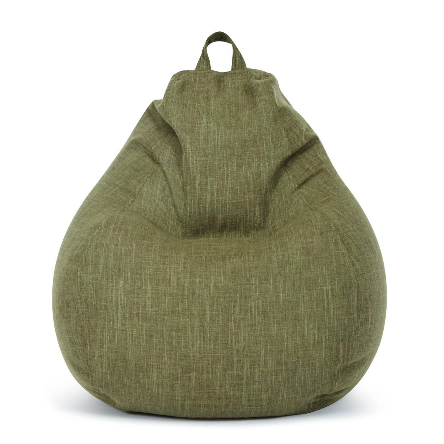 SITZSACK Indoor "Home Linen" - 200 Liter - Grün, Textil (80/90/50cm) - Green Bean