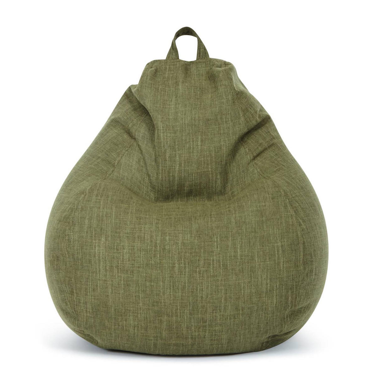 SITZSACK Indoor "Home Linen" - 200 Liter - Grün, Textil (80/90/50cm) - Green Bean