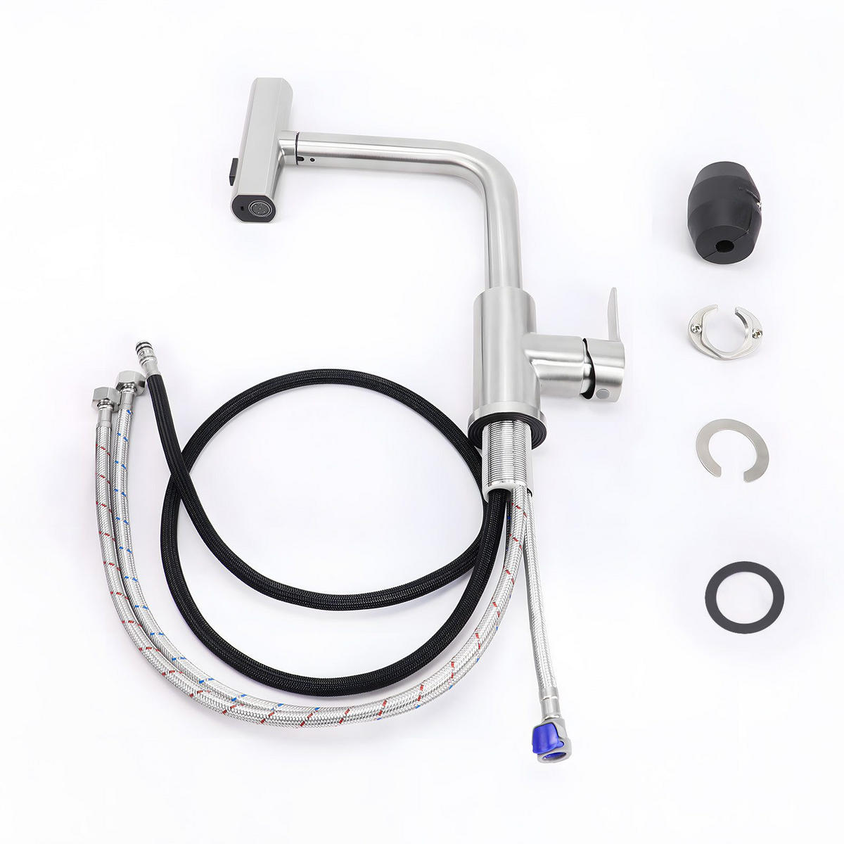 KÜCHENARMATUR Einbeck II 34/19.5/19.5cm - Weiß, Kunststoff (19.5/19.5/34cm) - Nettlife