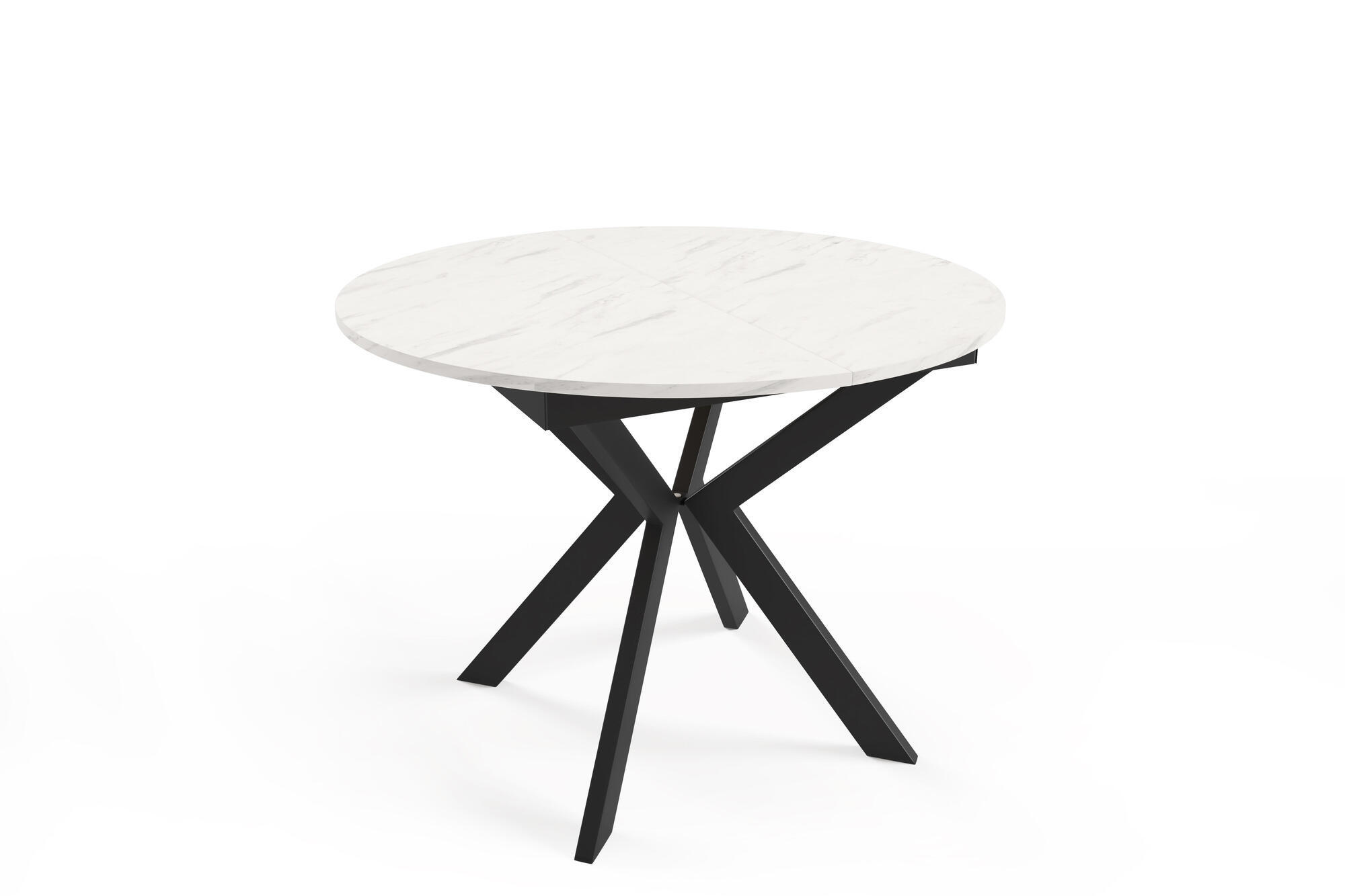 ESSTISCH LEIA Weiß 100x138x78 cm - Weiß, Holzwerkstoff (138/100/78cm) - FURNLUX