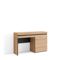 KONSOLENTISCH mit Schubladen, eiche, 127/35/75cm - Eichefarben, Holzwerkstoff (35/127/75cm) - Skraut Home