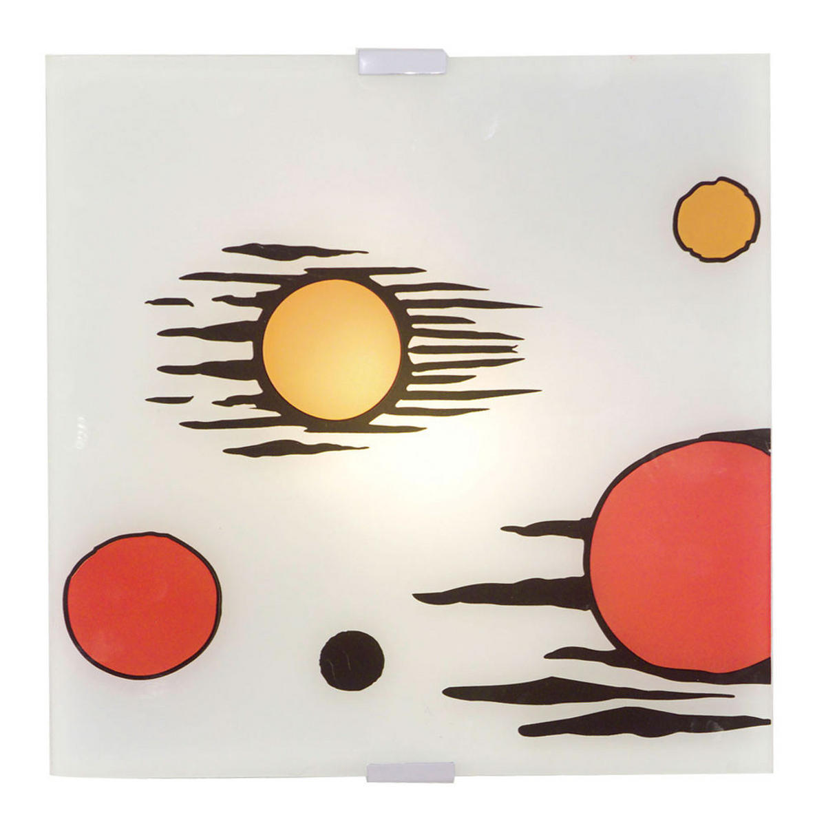 DECKENLEUCHTE Weiß satiniert - Weiß, Glas (29/29/6.5cm)