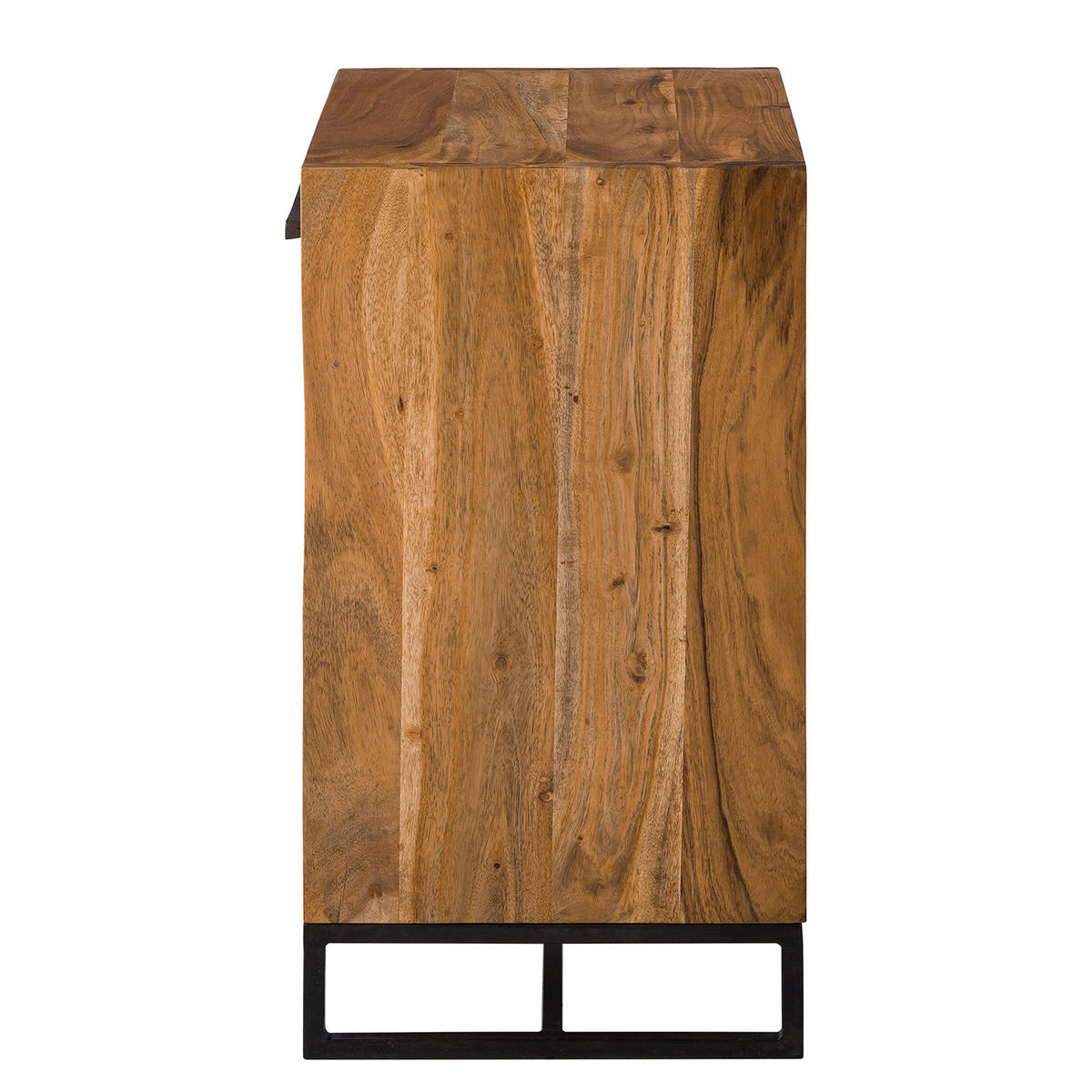 NACHTKOMMODE - Akazie massiv - Akaziefarben, Holz (45/65/35cm) - home24