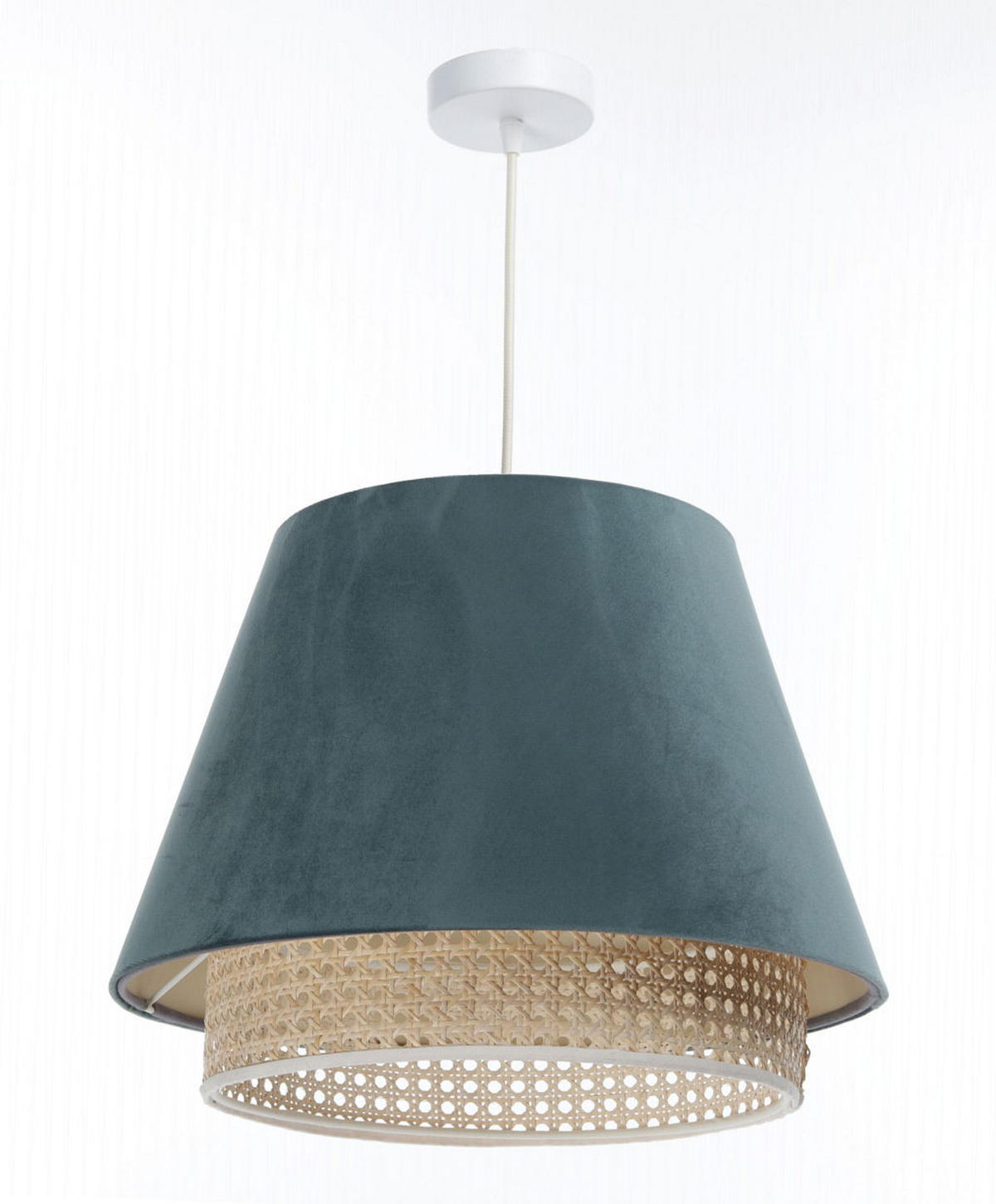 HÄNGELEUCHTE Türkis 40/25 cm - Türkis, Kunststoff (40/1.3/25cm) - ONZENO