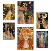 POSTER Set Mit 6 Tarocchi Arcani Cartomanzia A3 & A4 Rahmenlos - Klar, Papier (29/3cm) - Nacnic