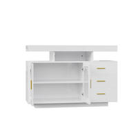 SIDEBOARD Weiß 120/40/80 cm LED - Weiß, Holzwerkstoff (120/80/40cm) - PANGIVO