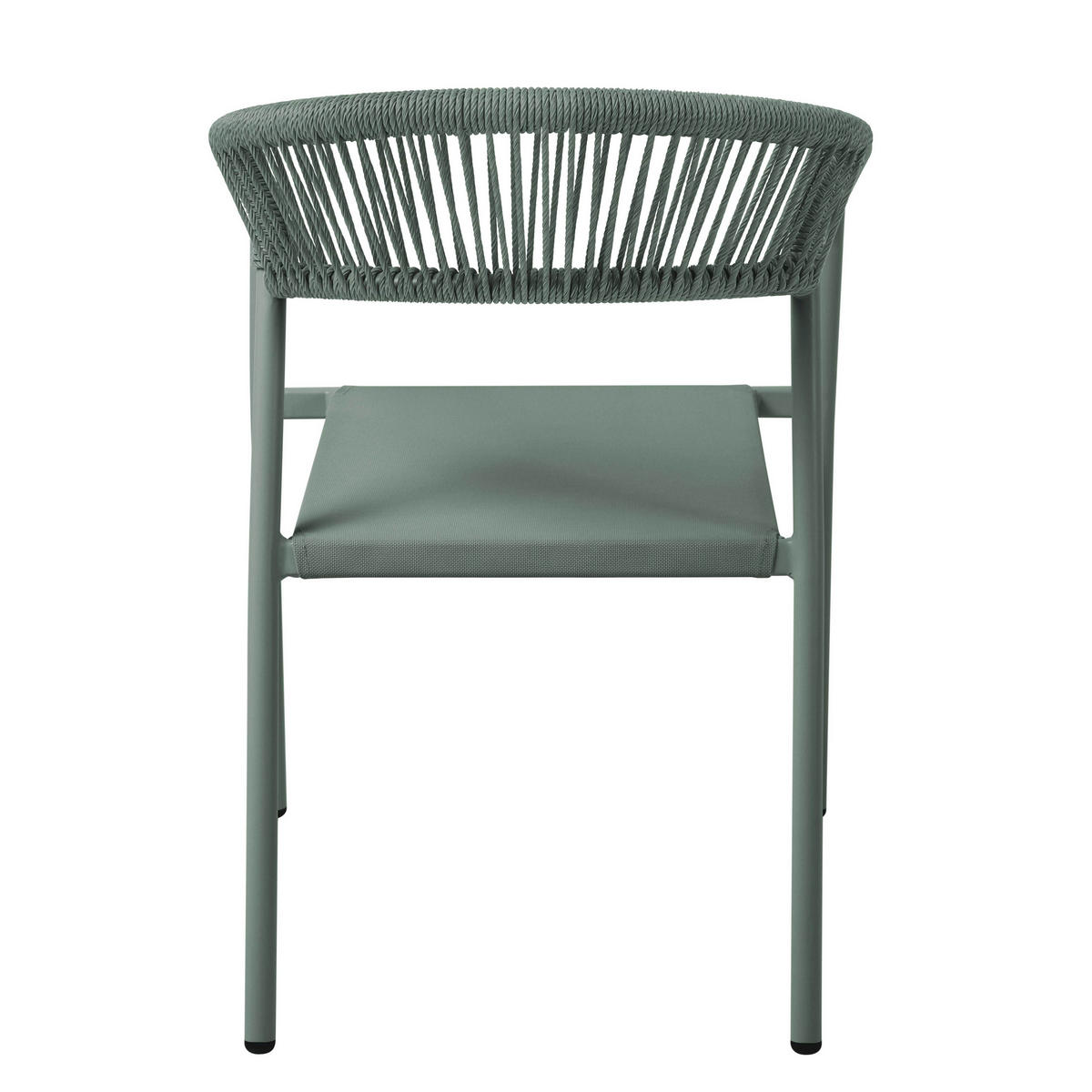 GARTENSTUHL, Nocera, grün - Grün, Metall (59.5/79/55cm) - Oviala